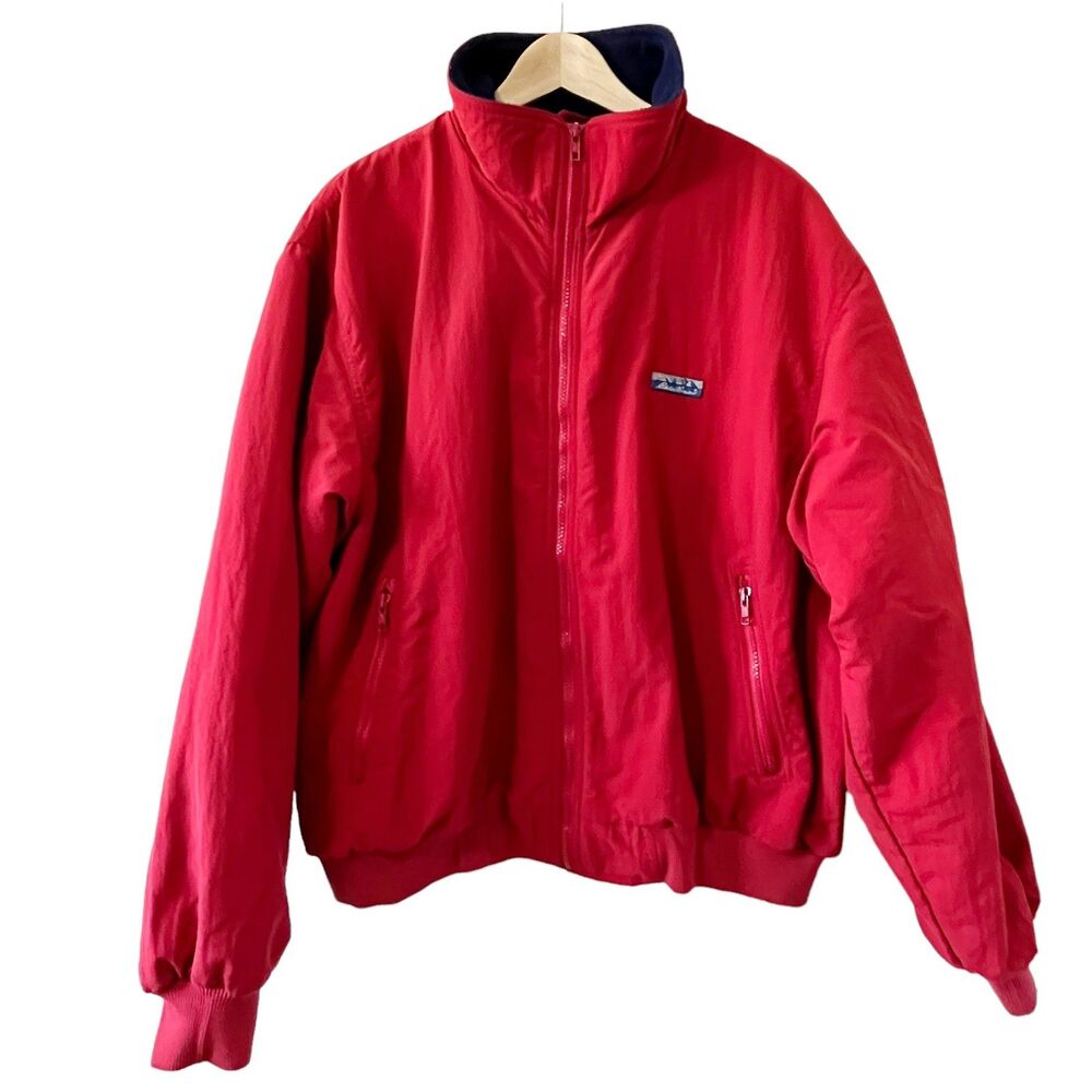 VTG Eddie Bauer Polartec Harrington Jacket Sz XL Fleece Lined - Picture 1 of 13